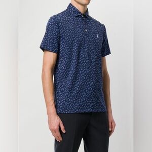 Polo Ralph Lauren Golf Floral Performance Polo Shirt - Blue - XL Pro Fit